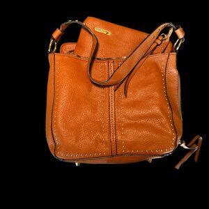 Montana West Cognac Studded Convertible Shoulder/Backpack Bag